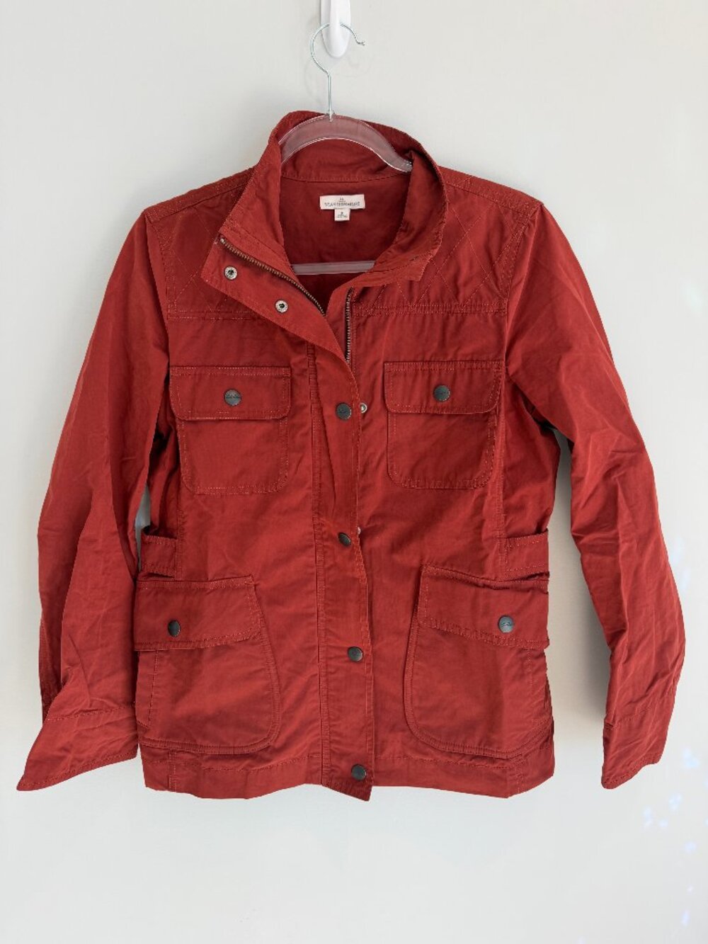 L.L. Bean Signature Utility Field Jacket Rust Orange Small NWOT